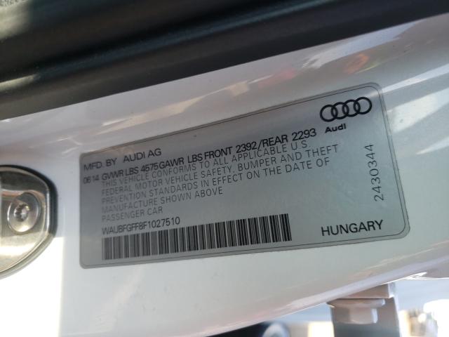 2015 AUDI A3 PREMIUM WAUBFGFF8F1027510