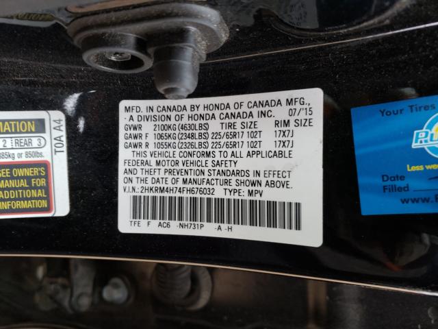 2015 HONDA CR-V EXL 2HKRM4H74FH676032
