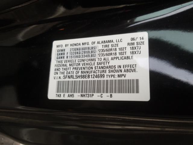 2014 HONDA ODYSSEY TO 5FNRL5H98EB124699