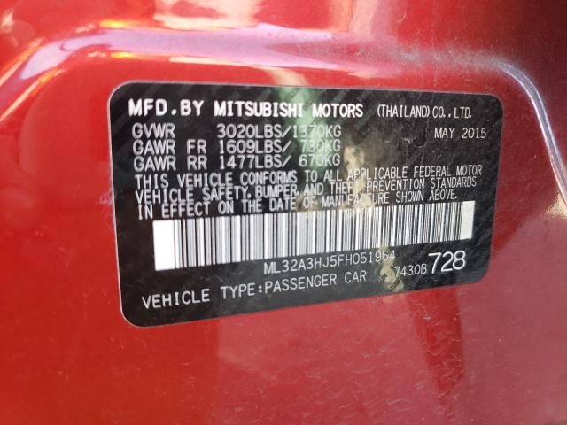2015 MITSUBISHI MIRAGE DE ML32A3HJ5FH051964