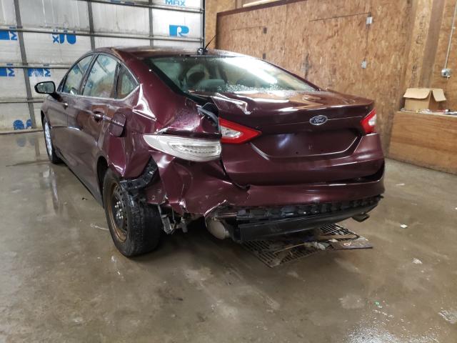2013 FORD FUSION S 3FA6P0G73DR298631