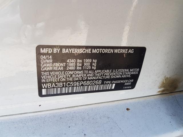 2014 BMW 320 I WBA3B1C59EP680268