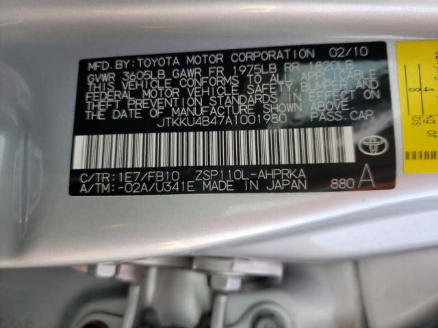 2010 TOYOTA SCION XD JTKKU4B47A1001980