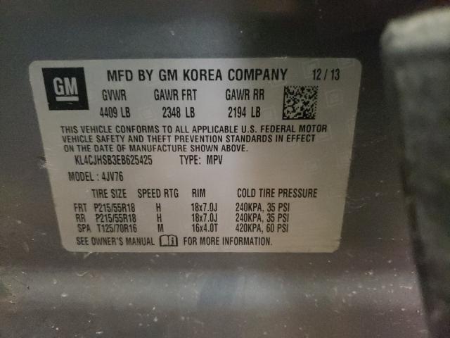 KL4CJHSB3EB625425 Buick Encore Premium