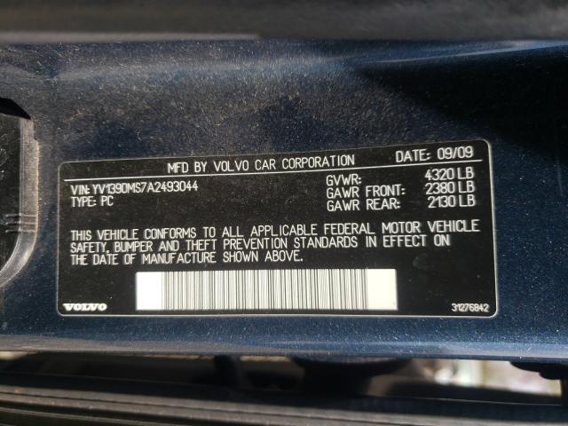 2010 VOLVO S40 2.4I YV1390MS7A2493044