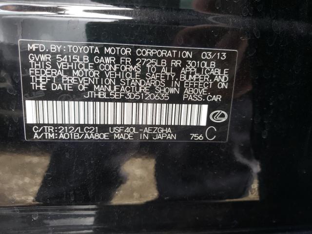 2013 LEXUS LS 460 JTHBL5EF3D5120635