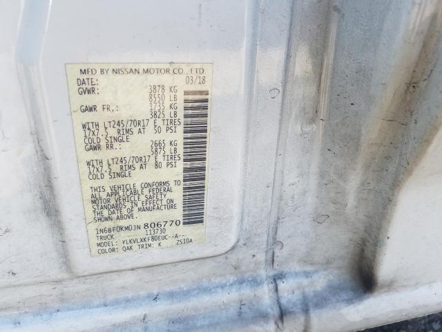 2018 NISSAN NV 1500 S 1N6BF0KM0JN806770