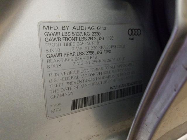 2013 AUDI A4 ALLROAD WA1UFAFL3DA245733