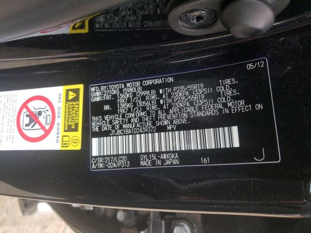 2013 LEXUS RX 450 JTJBC1BA1D2439372