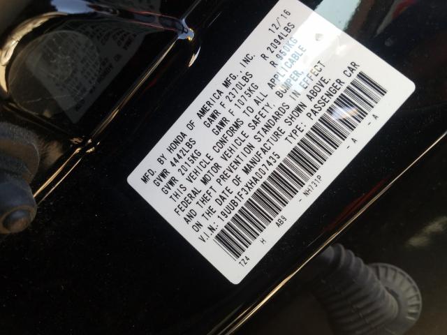 2017 ACURA TLX 19UUB1F3XHA007435
