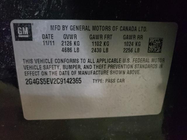2012 BUICK REGAL PREM 2G4GS5EV2C9142365
