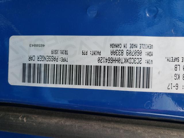 2017 DODGE CHARGER PO 2C3CDXKT0HH664120