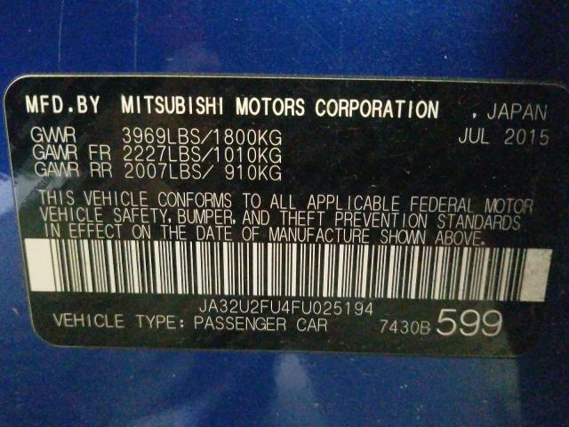 2015 MITSUBISHI LANCER ES JA32U2FU4FU025194