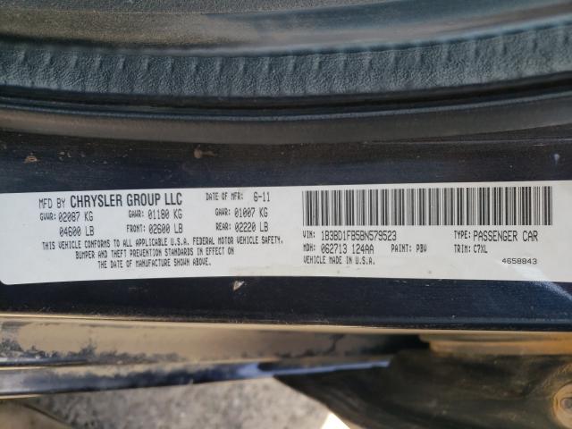 2011 DODGE AVENGER MA 1B3BD1FB5BN579523