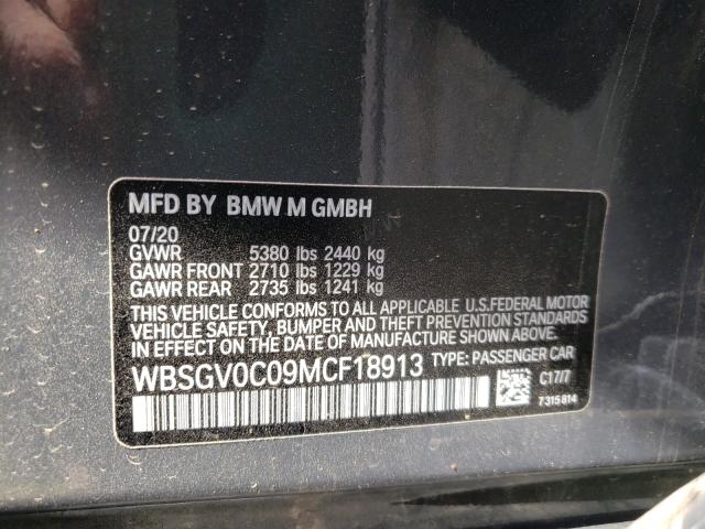 2021 BMW M8 - WBSGV0C09MCF18913