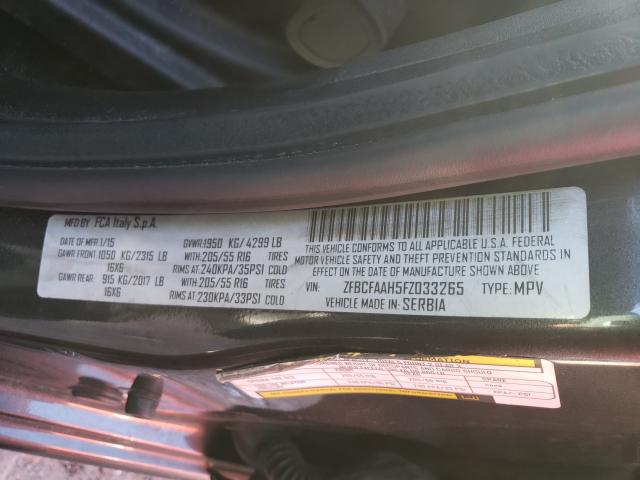 2015 FIAT 500L POP ZFBCFAAH5FZ033265