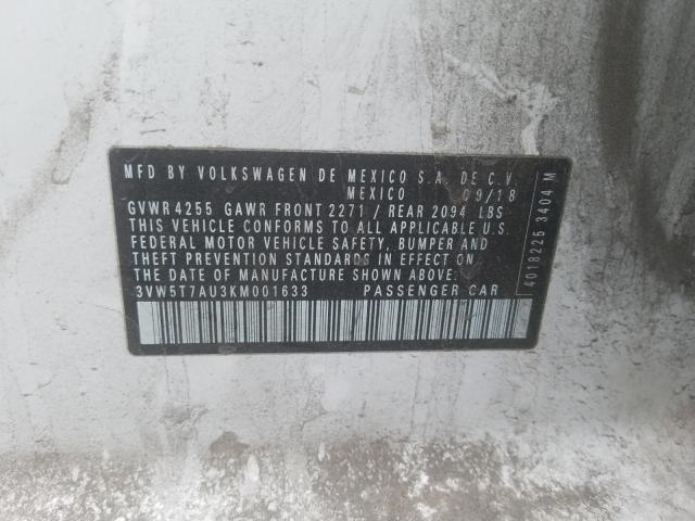 2019 VOLKSWAGEN GTI S 3VW5T7AU3KM001633