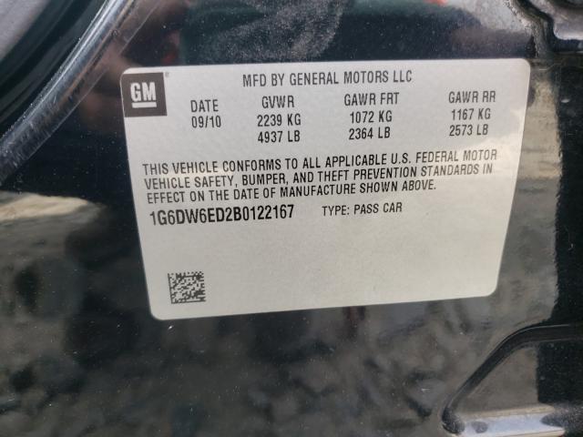 2011 CADILLAC STS LUXURY 1G6DW6ED2B0122167