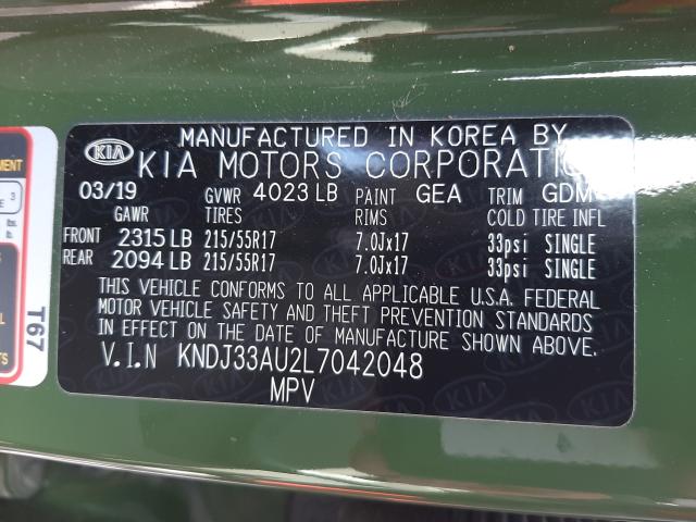 2020 KIA SOUL EX KNDJ33AU2L7042048