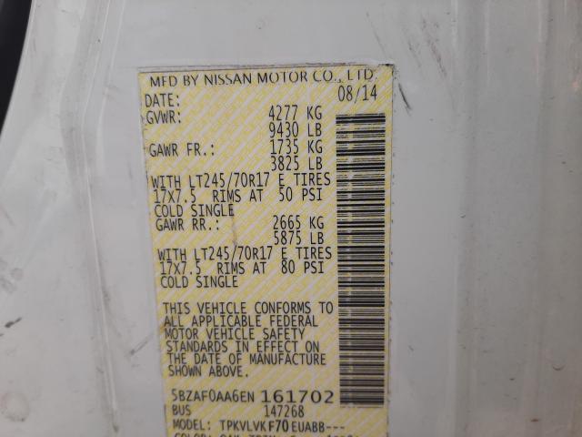 2014 NISSAN NV 3500 S 5BZAF0AA6EN161702