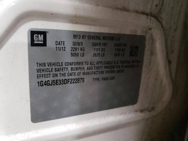 2013 BUICK LACROSSE T 1G4GJ5E33DF222879