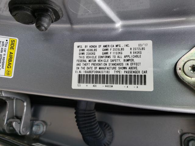 2017 ACURA TLX 19UUB2F36HA007180