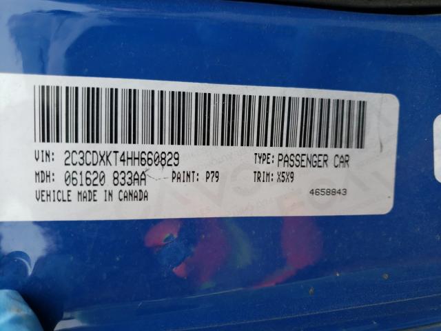 2017 DODGE CHARGER PO 2C3CDXKT4HH660829