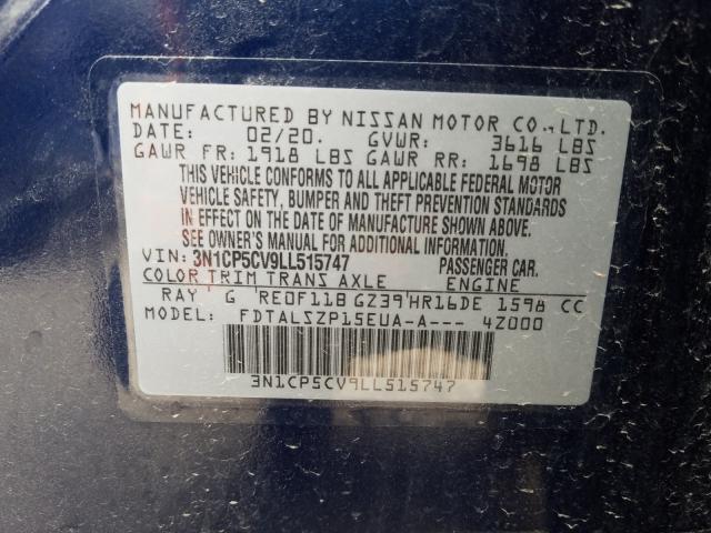 2020 NISSAN KICKS SV 3N1CP5CV9LL515747