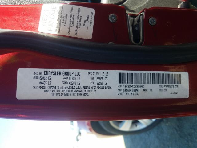 2010 DODGE CALIBER SX 1B3CB4HAXAD650557