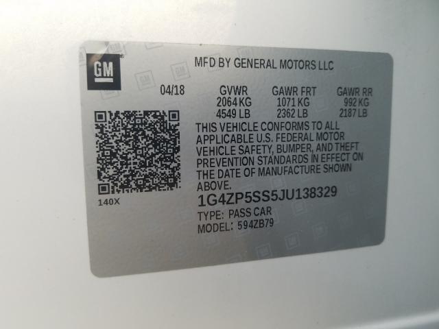 2018 BUICK LACROSSE E 1G4ZP5SS5JU138329