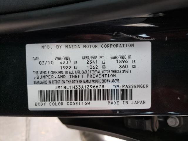 2010 MAZDA MAZDASPEED JM1BL1H33A1296678
