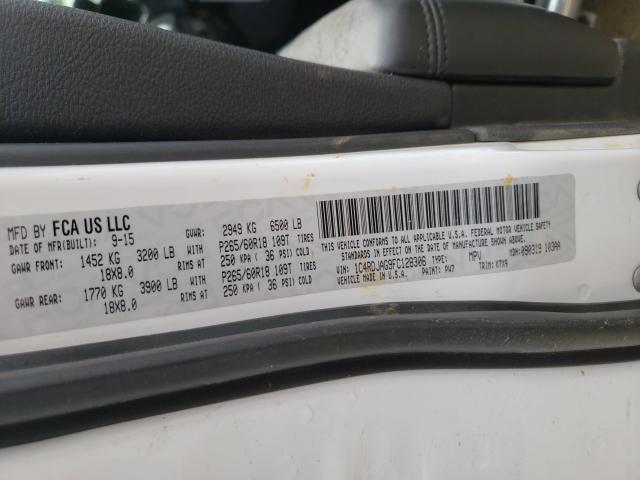 2015 DODGE DURANGO SX 1C4RDJAG9FC128306