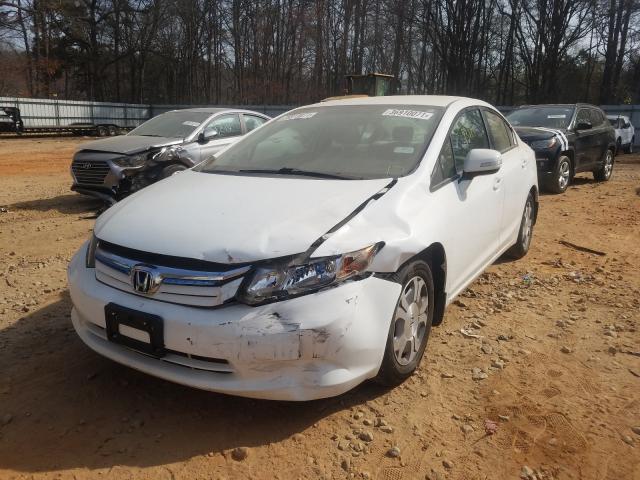 2012 HONDA CIVIC HYBR JHMFB4F28CS000257