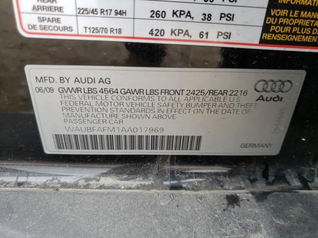 2010 AUDI A3 PREMIUM WAUBFAFM1AA017969