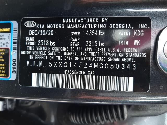 2021 KIA K5 LXS 5XXG14J24MG050343