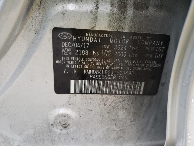 2018 HYUNDAI ELANTRA SE KMHD84LF3JU609493