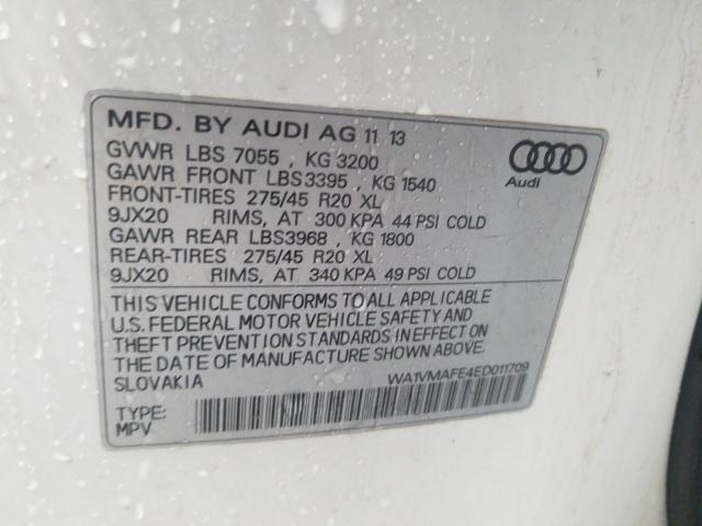 2014 AUDI Q7 PRESTIG WA1VMAFE4ED011709