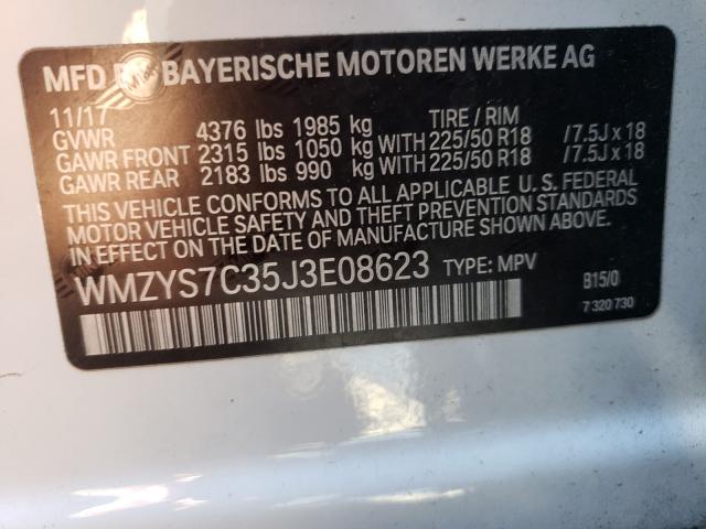 2018 MINI COOPER COU WMZYS7C35J3E08623