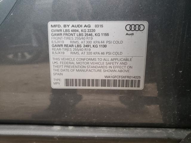 2015 AUDI Q3 PRESTIG WA1GFCFSXFR014025