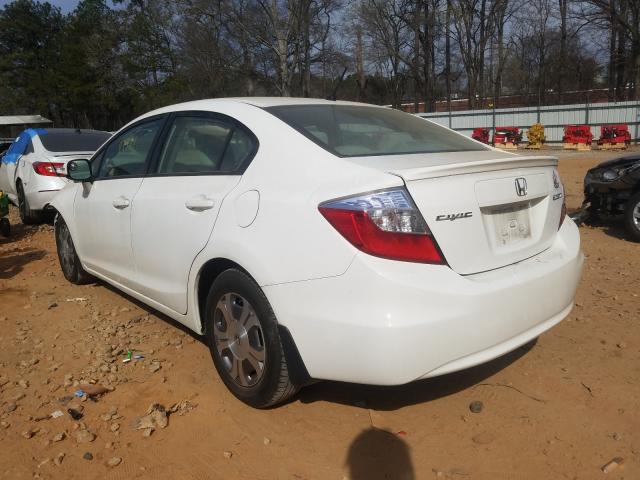 2012 HONDA CIVIC HYBR JHMFB4F28CS000257