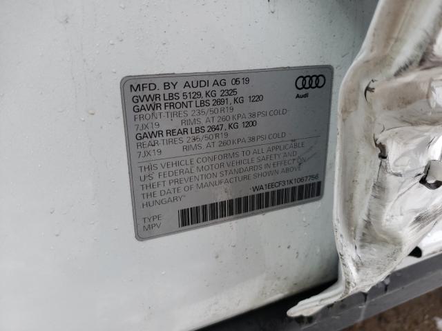 2019 AUDI Q3 PREMIUM WA1EECF31K1067756