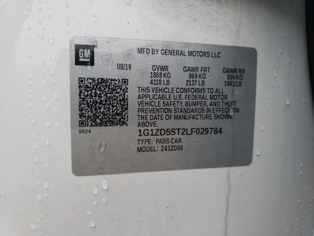 2020 CHEVROLET MALIBU  LT - 1G1ZD5ST2LF029784