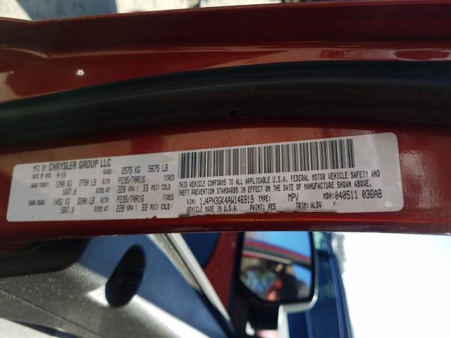 2010 JEEP LIBERTY RE 1J4PN3GK4AW146919