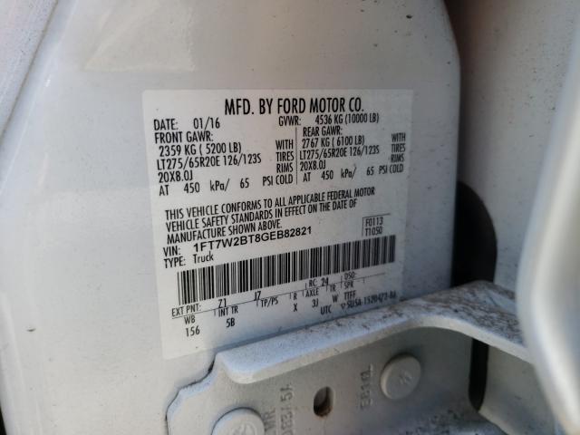 2016 FORD F250SUPDTY 1FT7W2BT8GEB82821