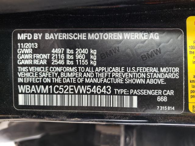 2014 BMW X1 SDRIVE2 WBAVM1C52EVW54643