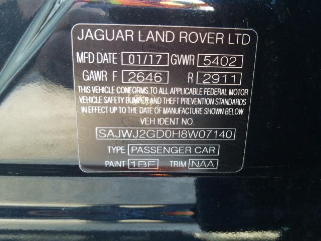 2017 JAGUAR XJL PORTFO SAJWJ2GD0H8W07140