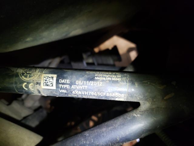 2012 POLARIS RANGER RZR 4XAVH76A5CF668506