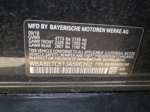 2018 BMW 340 XI WBA8B7C51JA586262