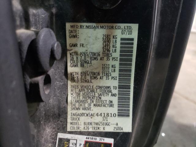 2010 NISSAN FRONTIER K 1N6AD0CW5AC441810