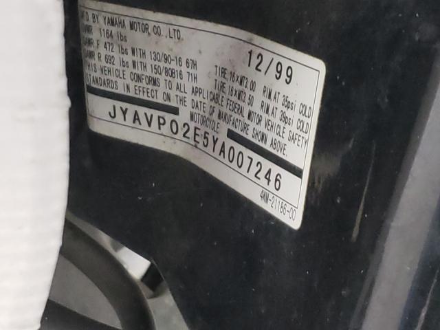 2000 YAMAHA XV1600 AL JYAVP02E5YA007246